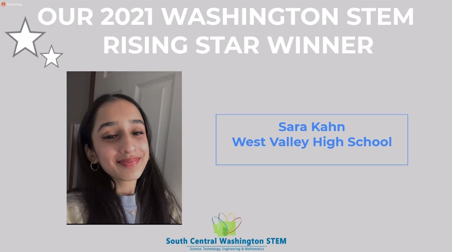 Sara Khan Award Winner