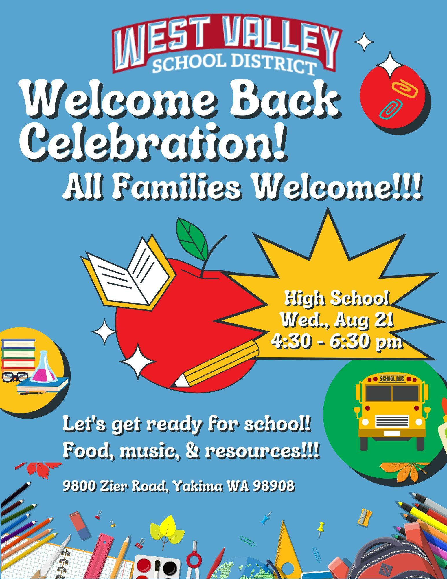 Back to School Flyer English